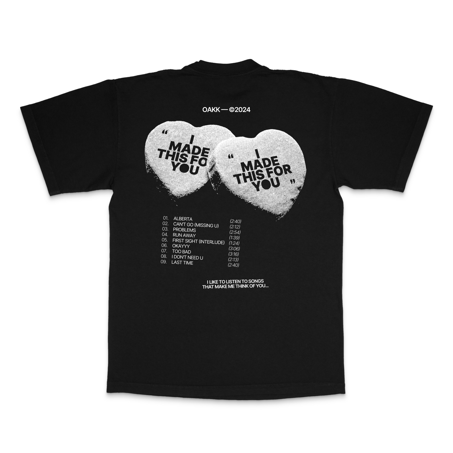 Candy Heart Black Tee